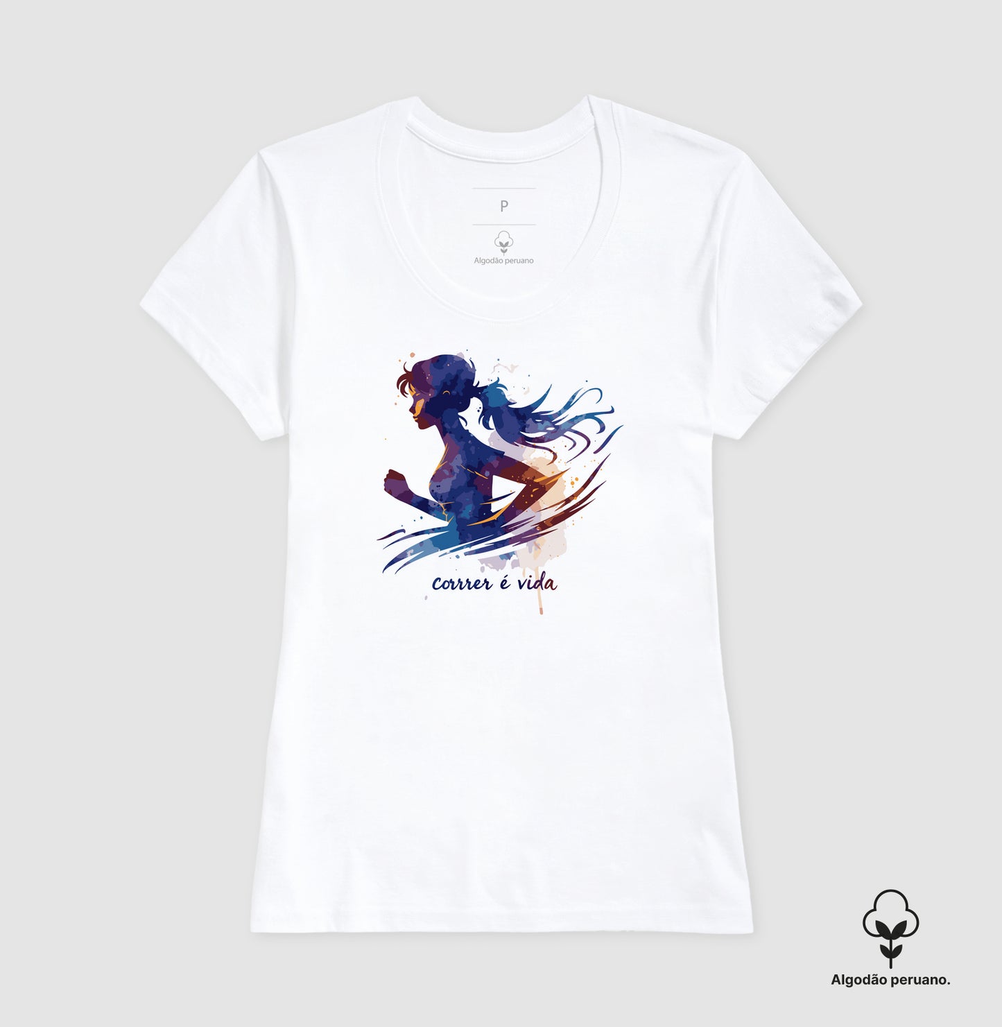 Correr é vida - Aquarela