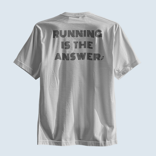 Running is the Answer Performance – Poliamida Premium & Proteção UV-50 (estampa nas costas)