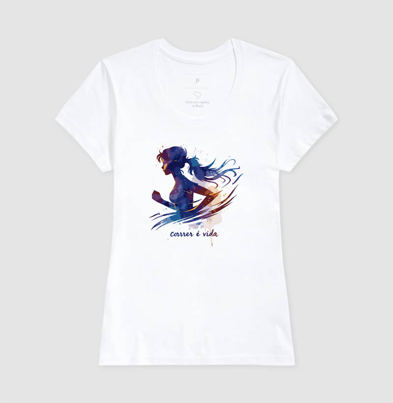 Correr é vida - Aquarela