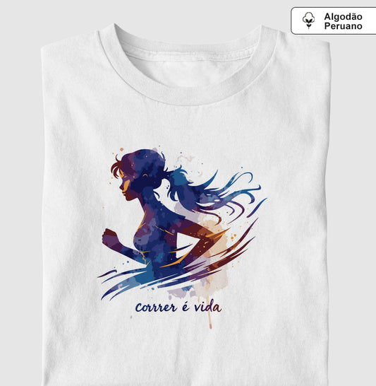 Correr é vida - Aquarela