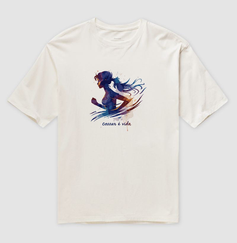 Correr é vida - Aquarela