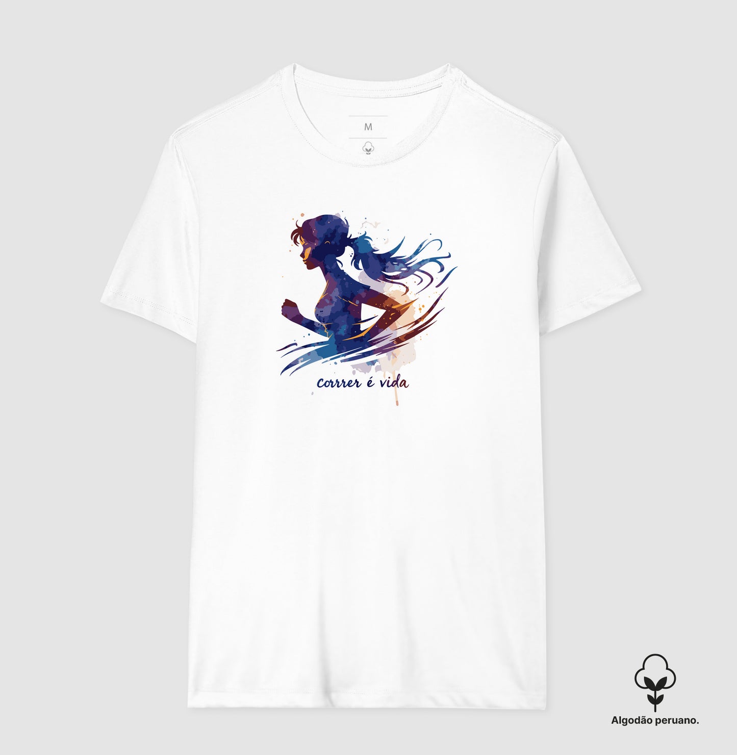 Correr é vida - Aquarela
