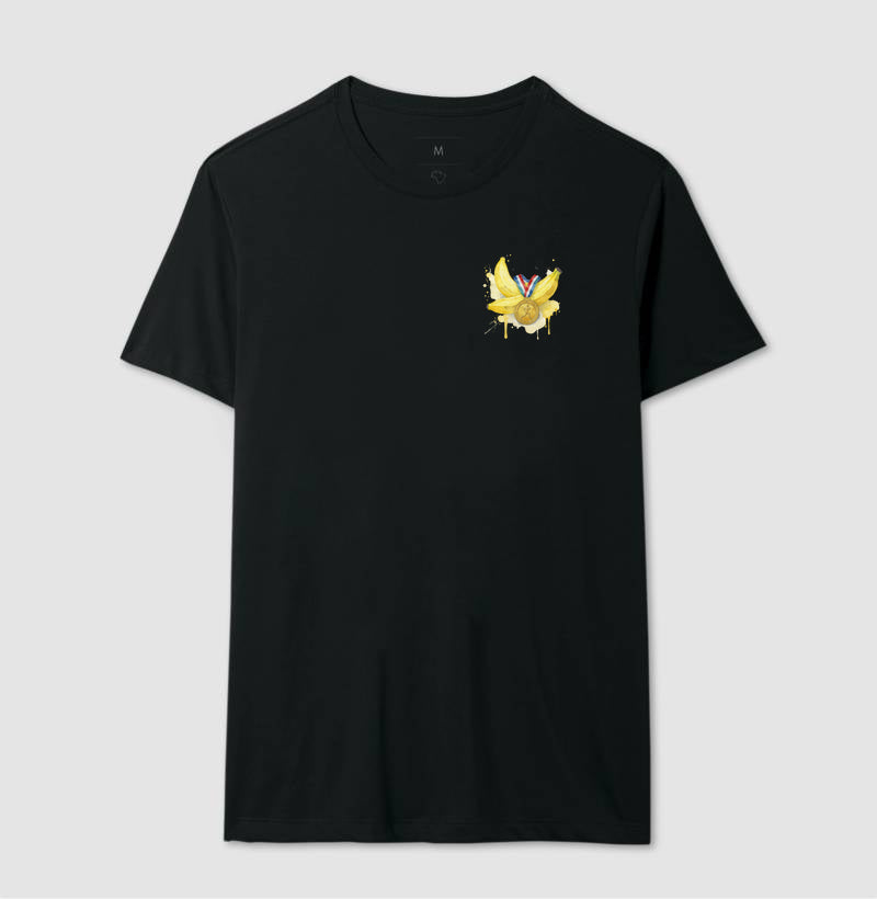 Banana e medalha - Aquarela