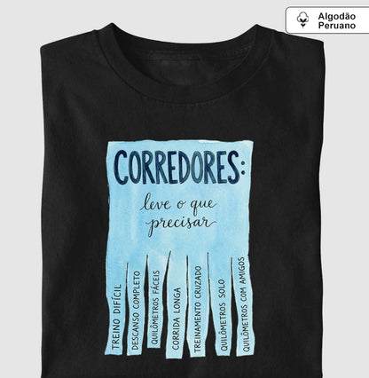 Corredores: leve o que precisar