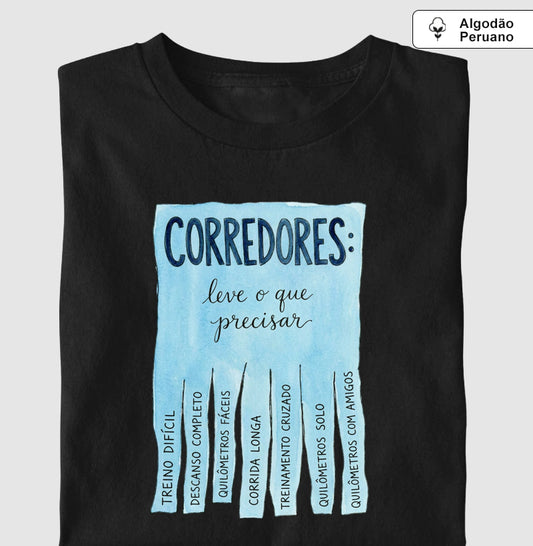 Corredores: leve o que precisar