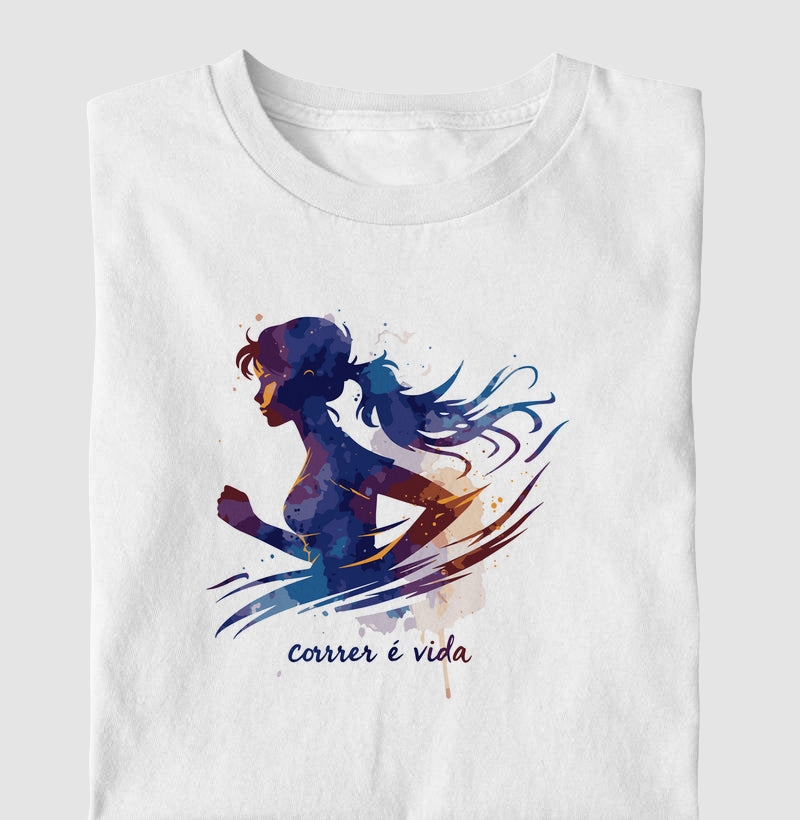 Correr é vida - Aquarela