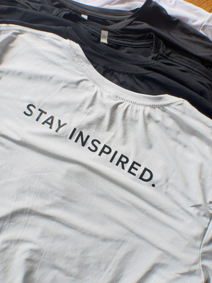 Stay Inspired. Performance – Poliamida Premium & Proteção UV-50 (estampa nas costas)