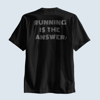 Running is the Answer Performance – Poliamida Premium & Proteção UV-50 (estampa nas costas)