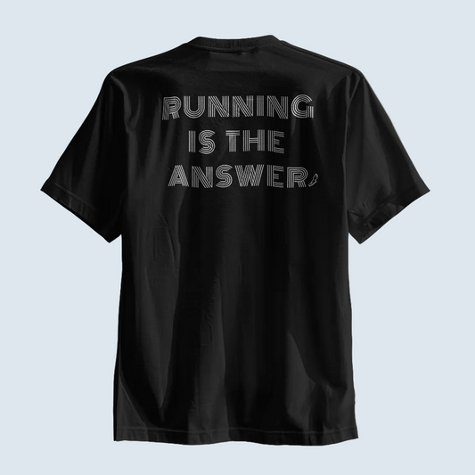 Running is the Answer Performance – Poliamida Premium & Proteção UV-50 (estampa nas costas)