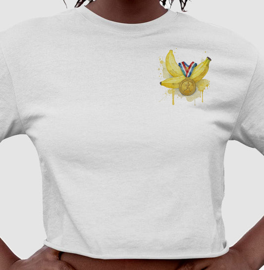 Banana e medalha - Aquarela