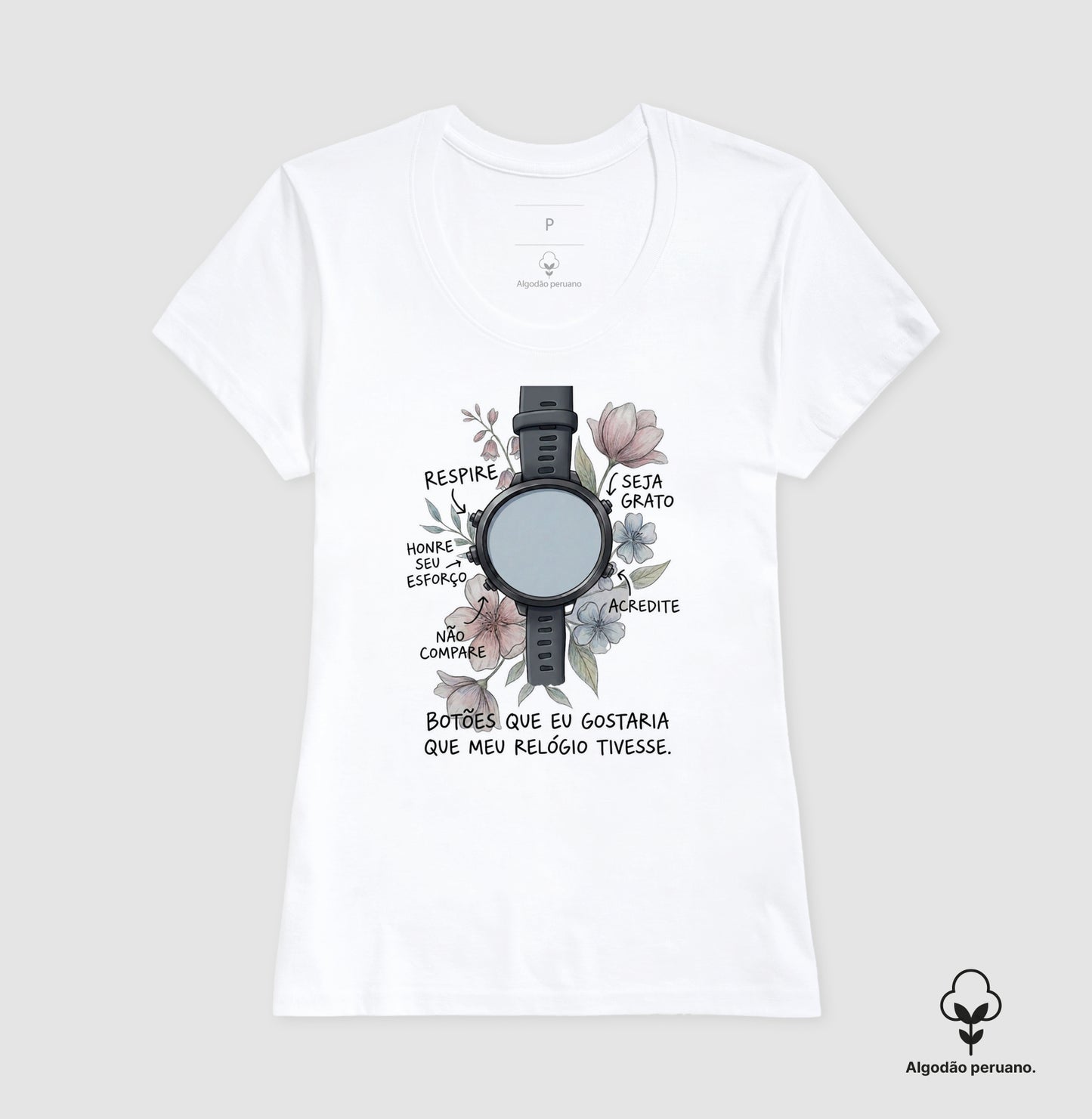 Relógio e Flores